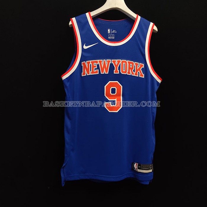Maillot New York Knicks Rj Barrett NO 9 Icon Authentique Bleu